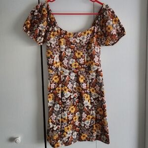Floral Puff Sleeve Dress By Altar'd State